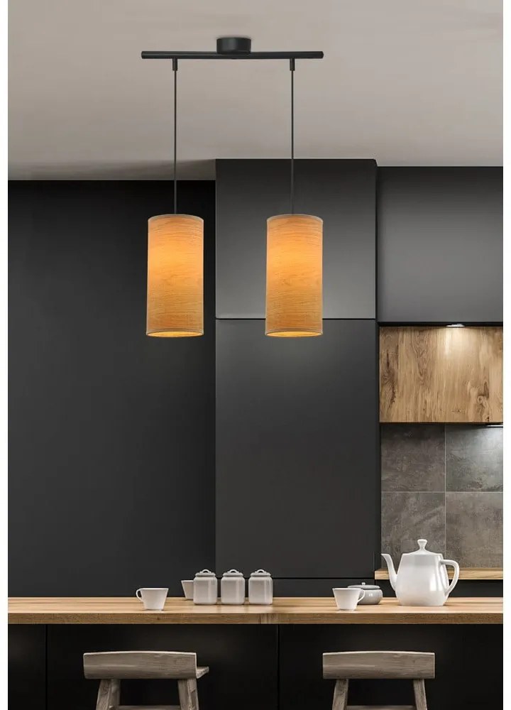 Svetlohnedé závesné svietidlo ø 12 cm Ballo – Candellux Lighting