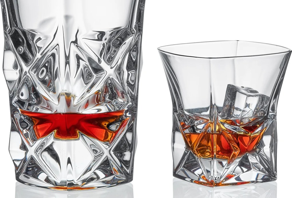 Bohemia Jihlava poháre na whisky Pyramída 280 ml 1KS