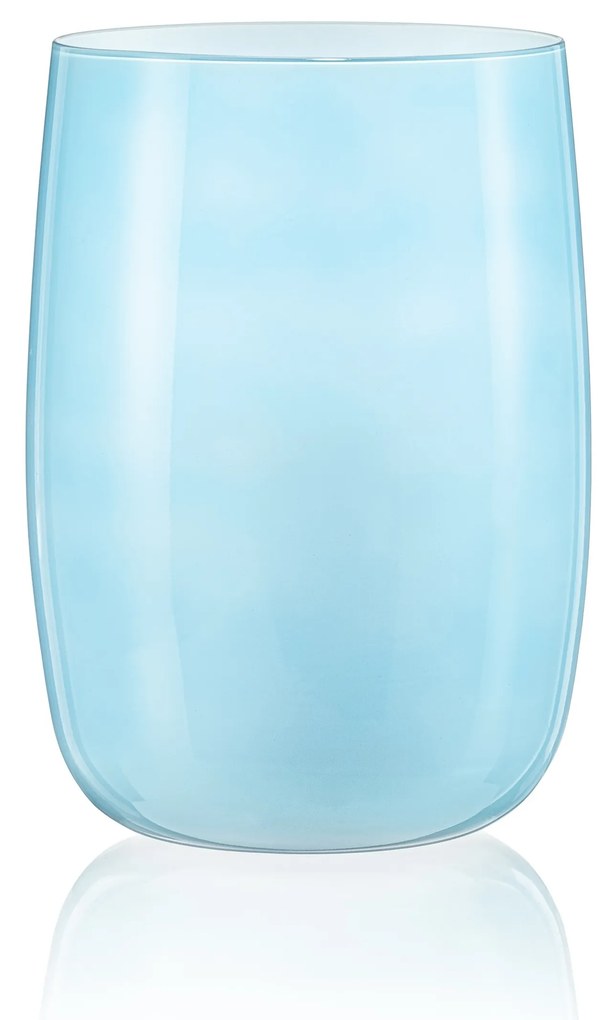 Crystalex sklenená váza Caribbean Dream Mint 18 cm