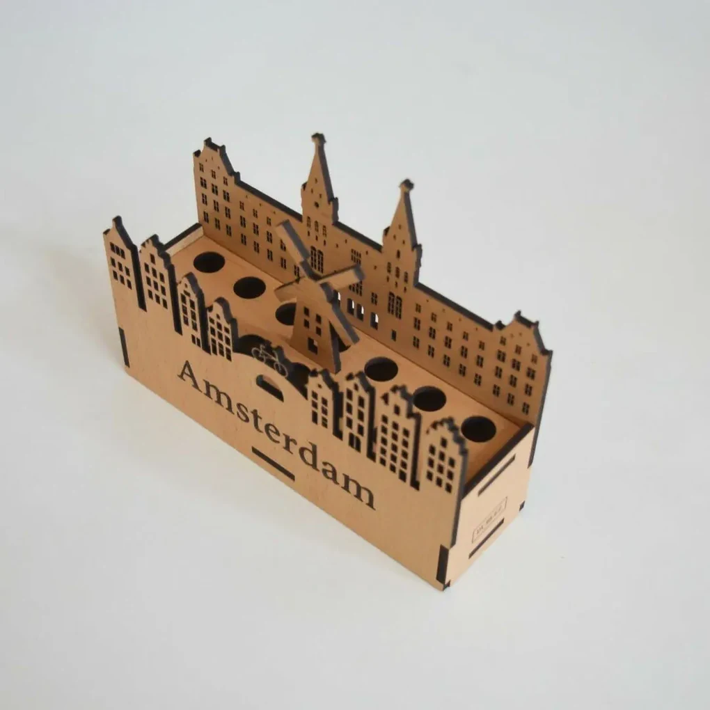 Drevený, luxusný stojan na perá - Amsterdam | DUBLEZ