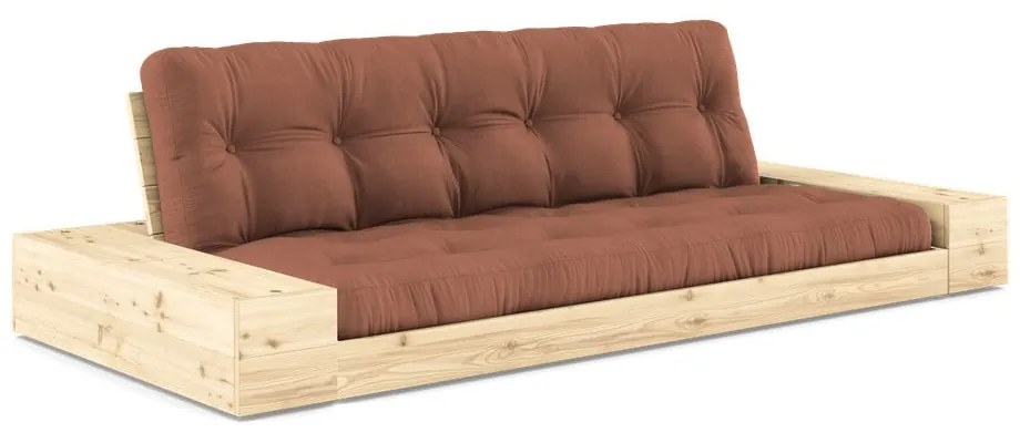 Rozkladacia pohovka v tehlovej farbe 244 cm Base – Karup Design