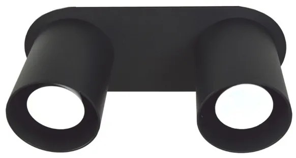 Stropné svietidlo CREEP 2xGU10/25W/230V čierna