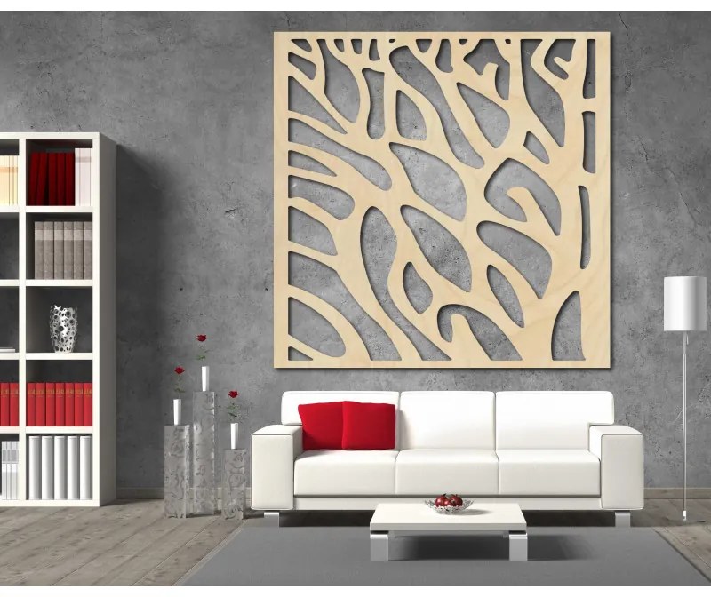 Vyrezávaný obraz na stenu z drevenej preglejky I 3D HODINY PR0275 HEU+