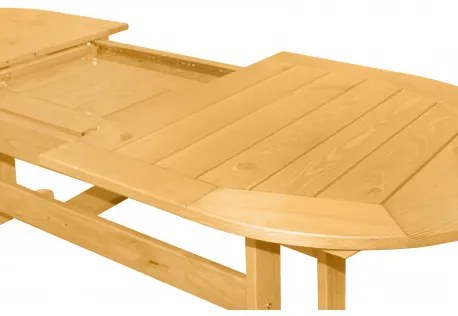 Doppler DOVER - záhradný drevený rozkladací stôl zo severskej borovice 160/210 x 90 x 74 cm