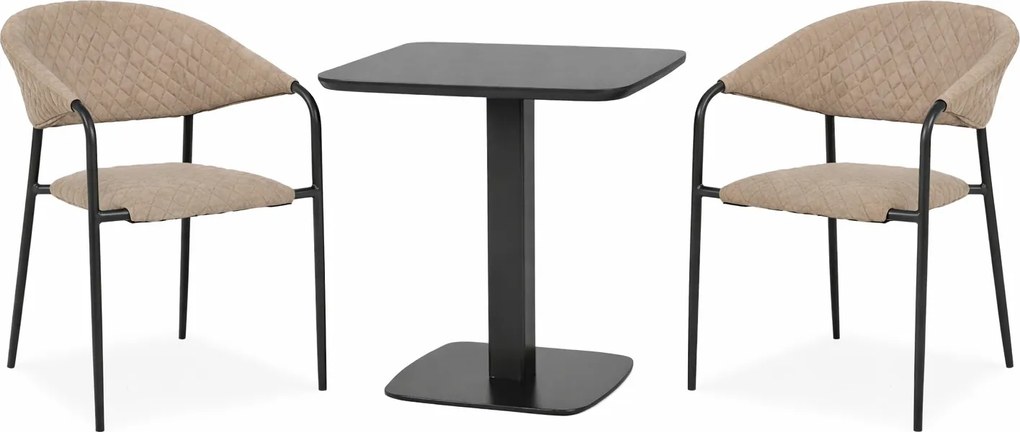 Doppler Picaso MELIA LIKA-TEX® mocca - záhradná/gastro súprava 2+1