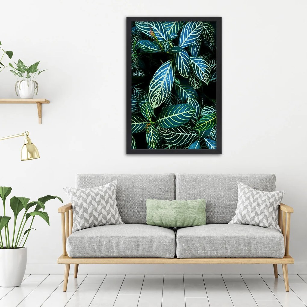 Gario Plagát Šťavnaté zelené listy Farba rámu: Bez rámu, Rozmery: 30 x 45 cm