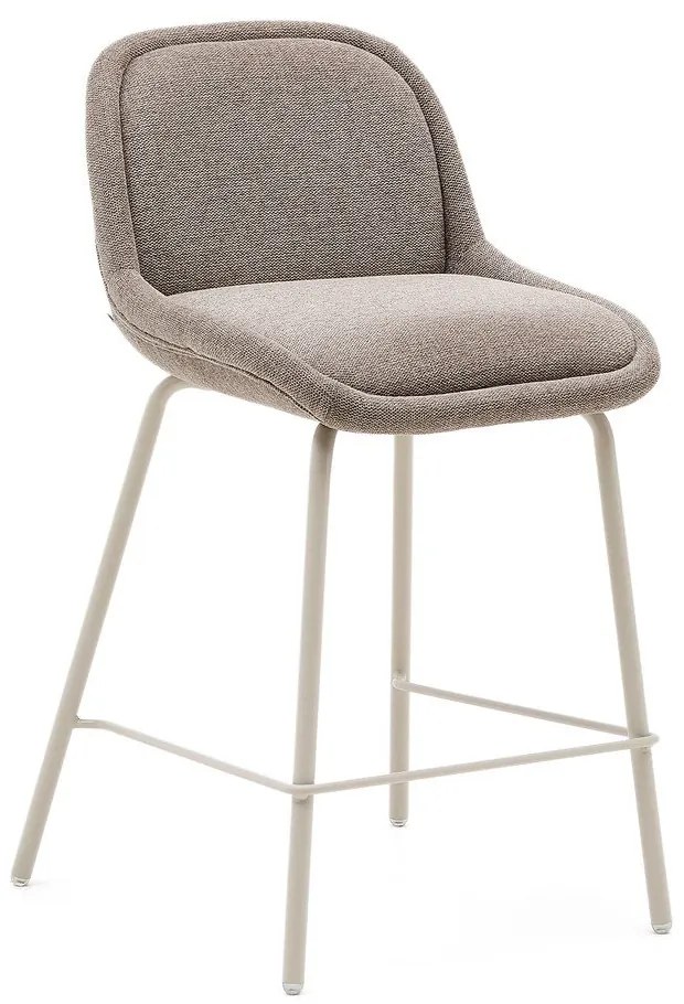 Barová stolička sivobéžová (výška sedadla 65 cm) Aimin – Kave Home