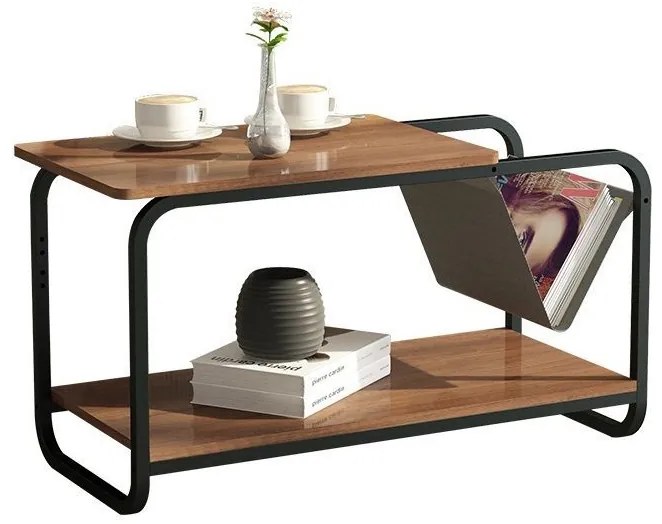 Konferenčný stolík, moderný, 2-úrovňový, ModernHome