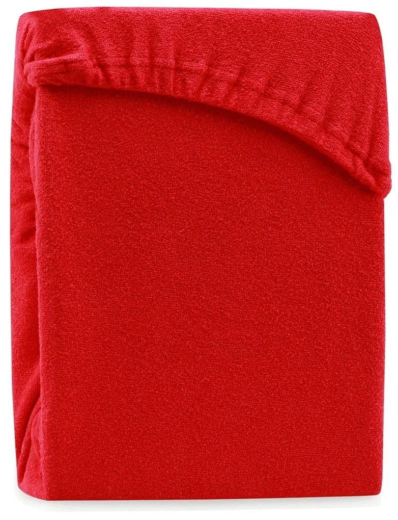 Froté prestieradlo s gumou AmeliaHome Ruby červené