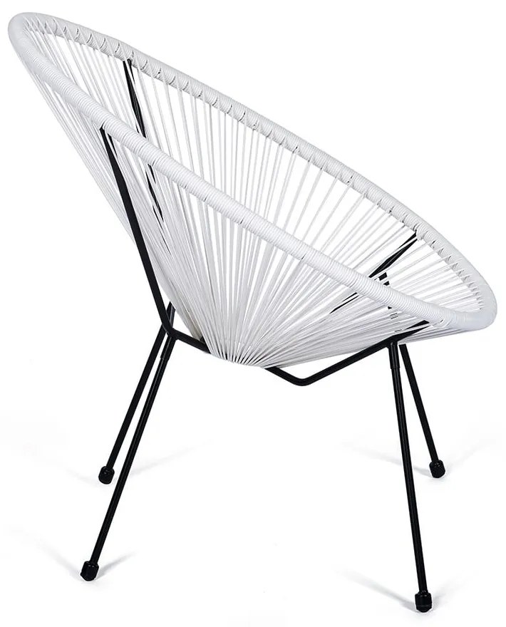 Biele kovové/plastové záhradné kreslo Avocado Comfort – Bonami Selection