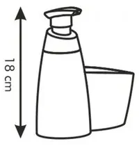 Tescoma Dávkovač saponátu s miestom pre špongiu CLEAN KIT, 350 ml