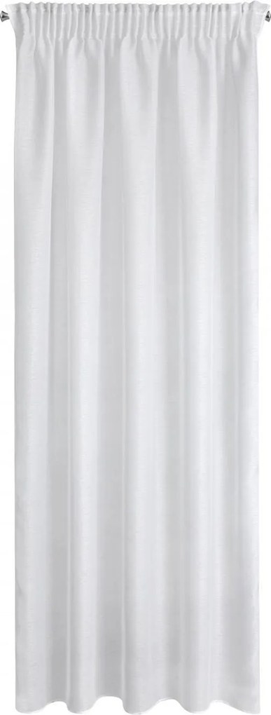 ZÁCLONA NA PÁSKE REBECCA 140X270 CM BIELA