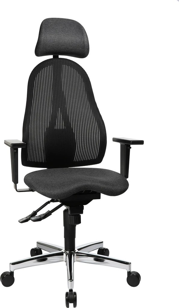 XXXLutz OTOČNÁ STOLIČKA, plochá tkanina, čierna Topstar - Online Only kancelárie - 001319046802