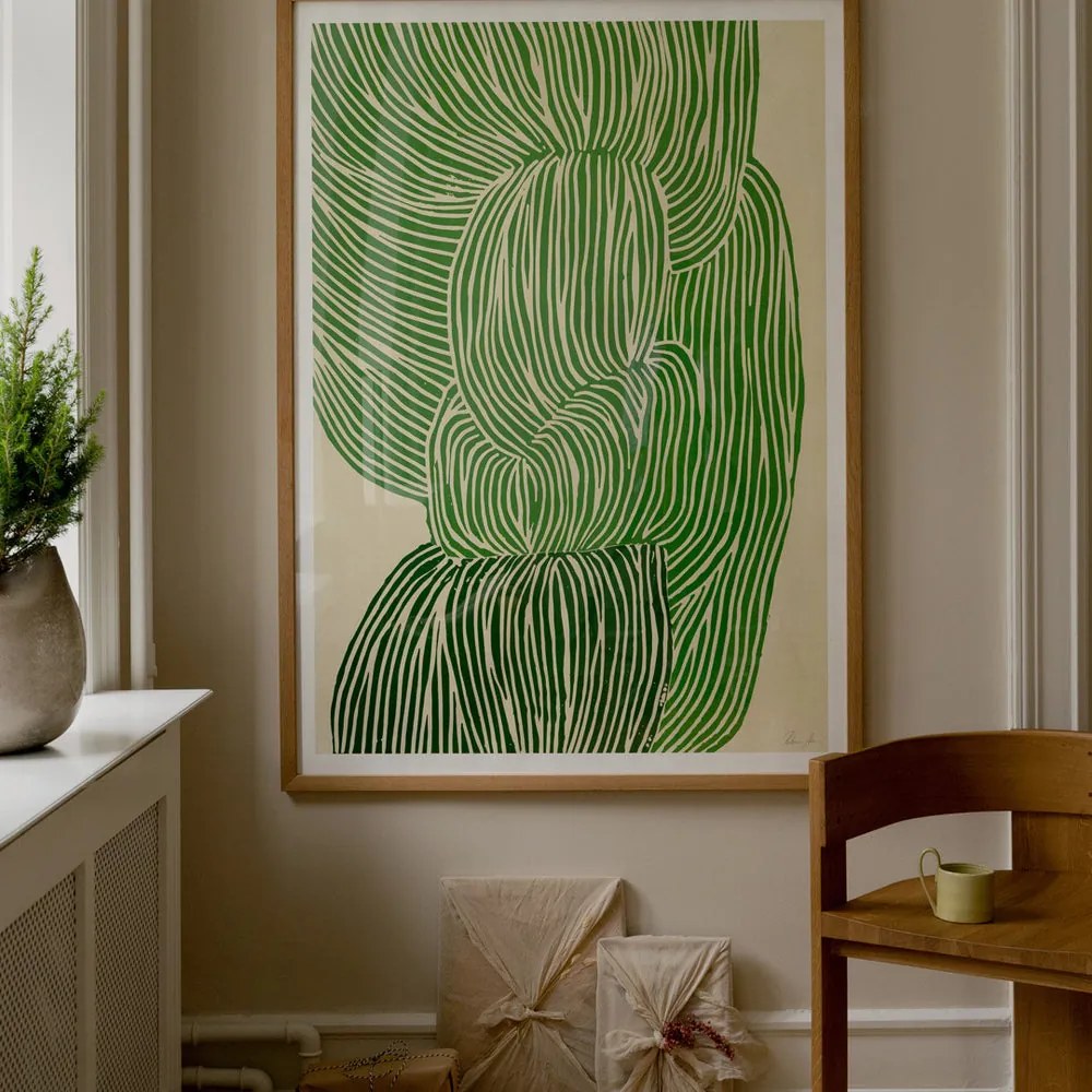 The Poster Club Plagát Green Ocean by Rebecca Hein 30x40