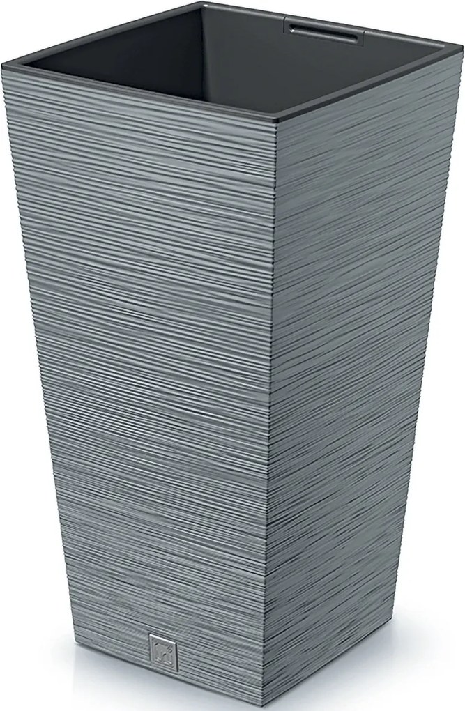 Plastový kvetináč DFSH350 34,5 cm - sivý betón