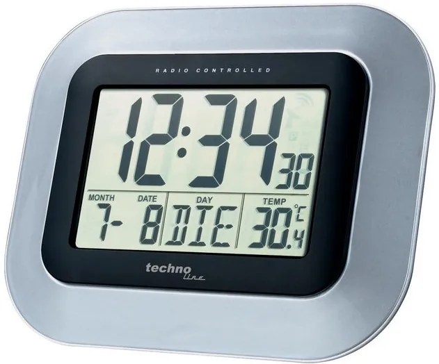 Digitálne nástenné DCF hodiny Techno Line WS 8005 23cm