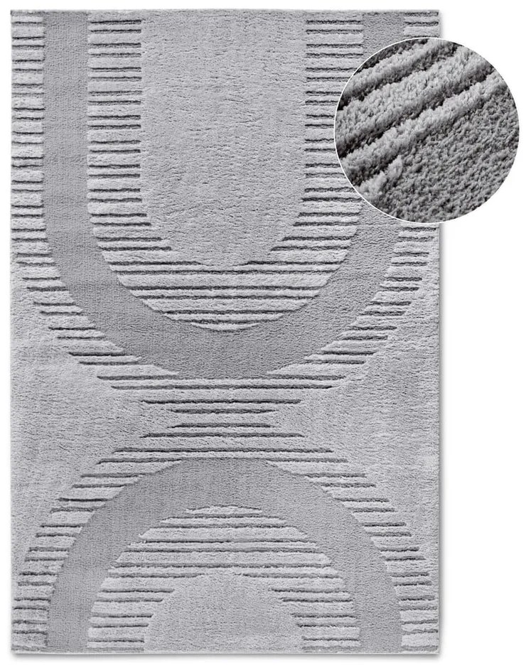 Sivý koberec 160x235 cm Bartoux Light Grey – Elle Decoration