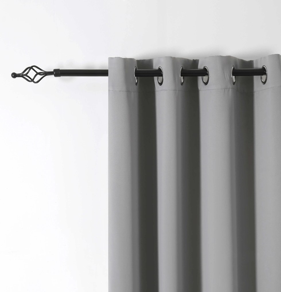 Záves OXFORD LIGHT 140x250 cm, svetlosivý Zavesenie: Riasiaca páska