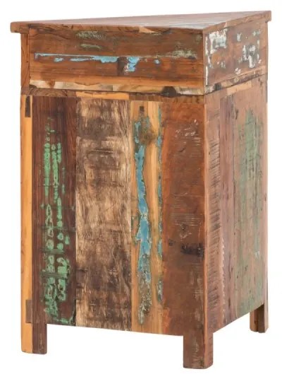 furniture-nabytek.cz - Masívna skrinka pod umývadlo Sumana z recyklovaného dreva, lakovaná, hnedá – 64×32×74 cm