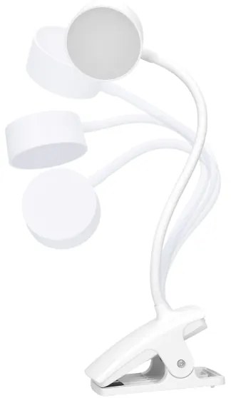 Solight WO3001-W- LED Stm. flexib. lampa s klipom LED/2W/5V 3000/4000/6500K biela