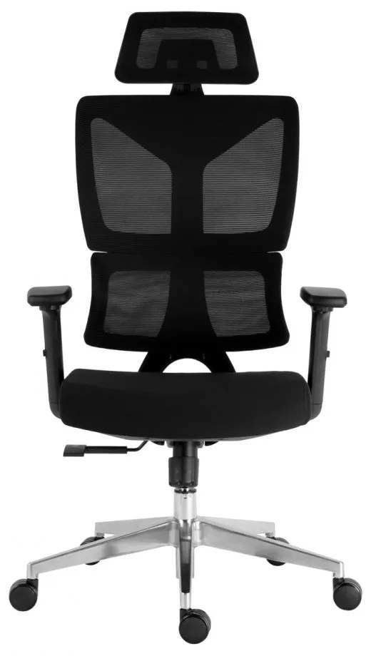 Kancelárska ergonomická stolička Neoseat CALVANI — čierna, nosnosť 150 kg