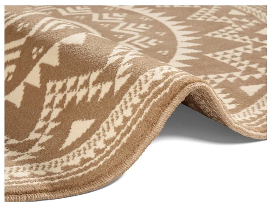 Hnedý koberec Hanse Home Celebration Valencia, ⌀ 200 cm