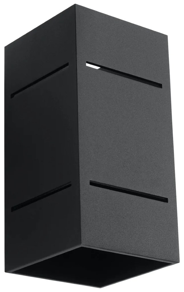 Nástenné svietidlo Blocco, 1x čierne kovové tienidlo