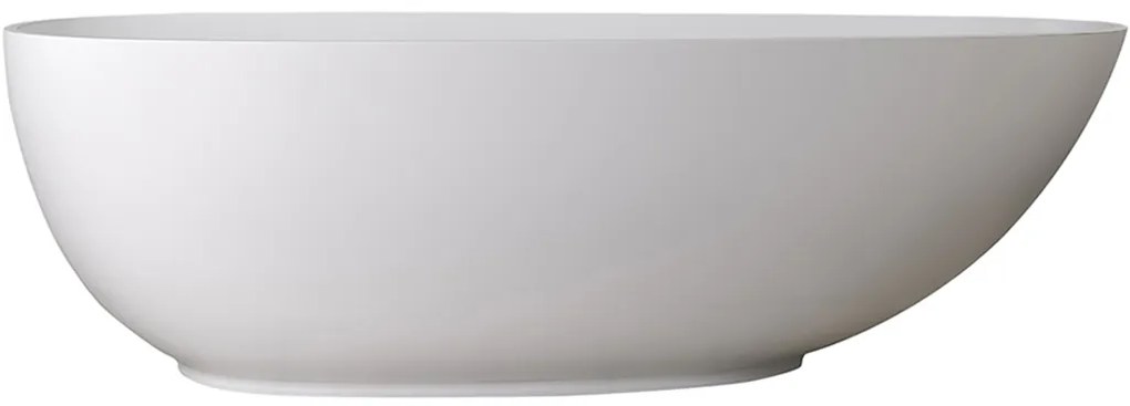 Cerano Aura, voľne stojaca vaňa z liateho mramoru 180x90 cm, biela matná, CER-CER-VELA1050W
