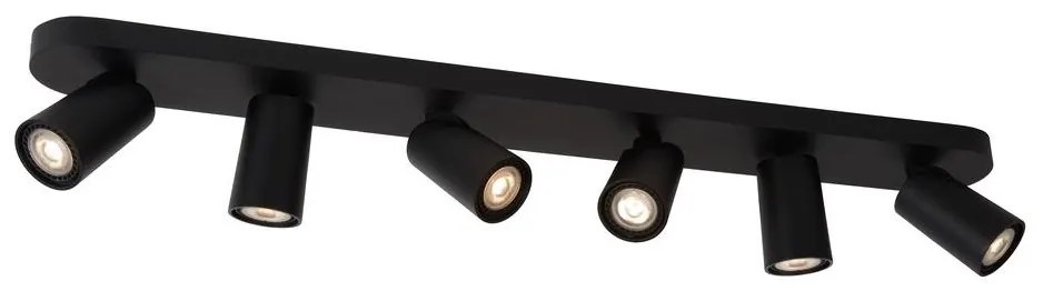 Lucide 23954/31/30 - LED Bodové svietidlo XYRUS 6xGU10/5W/230V čierna