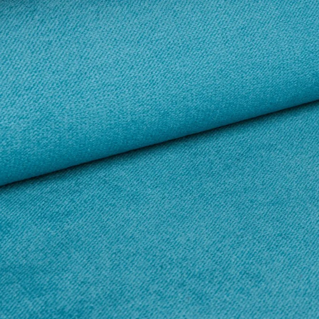Čalúnená posteľ boxspring GLORIEN VELVET 140x200 cm tyrkysová Matrac: Matrac Bonell pružinový
