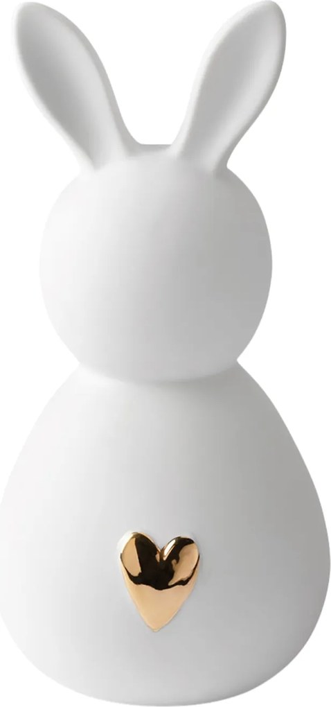 räder Veľkonočná dekorácia Rabbit White / Gold Heart