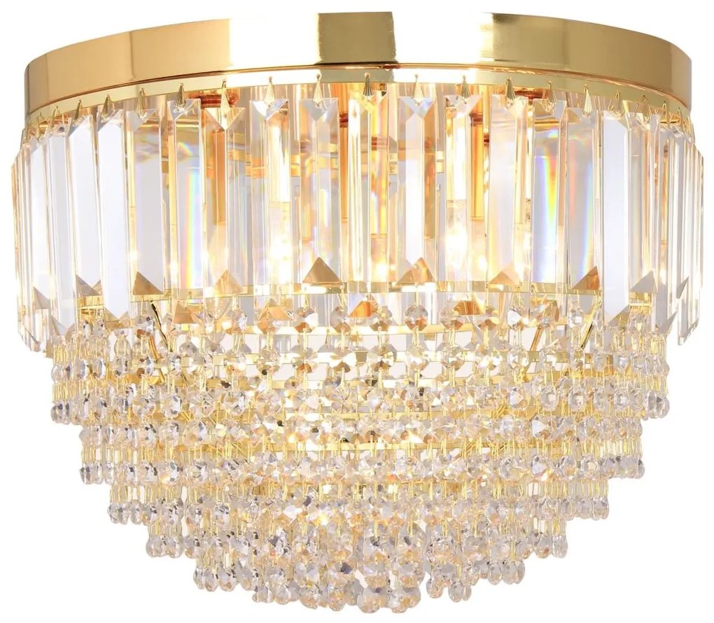 Zuma Line FC19003/5 - Stropné svietidlo CHARLOTTE 5xE14/40W/230V pr. 40 zlatá