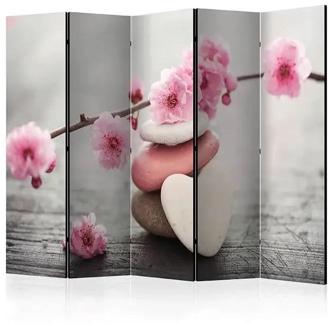 Paraván - Zen Flowers II [Room Dividers] Veľkosť: 225x172, Verzia: Obojstranný