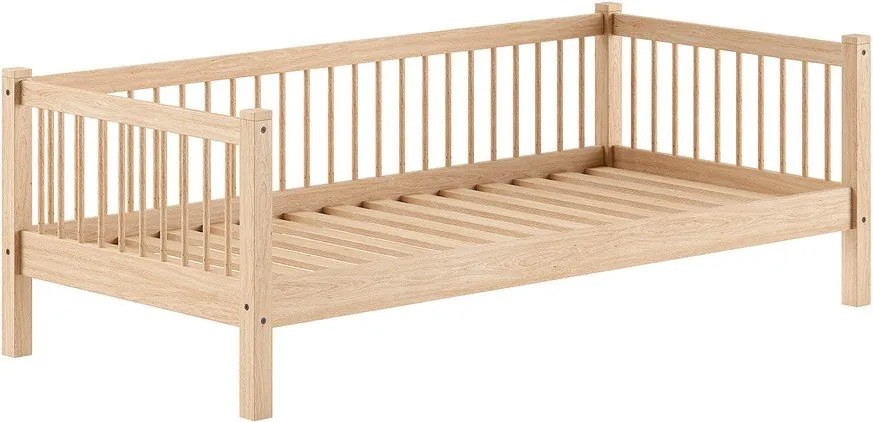 Detská posteľ z bukového dreva s roštom 90x200 cm v prírodnej farbe Forrest – Vipack
