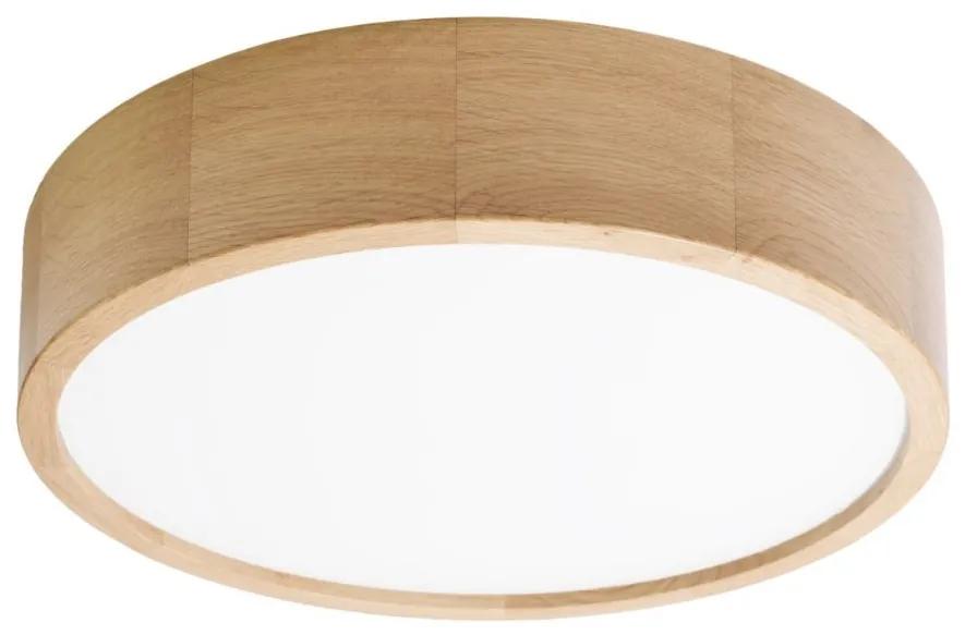 TEMAR Prisadené stropné LED osvetlenie CLEO z dreva, 3xE27, 24W, 37,5 cm, okrúhle