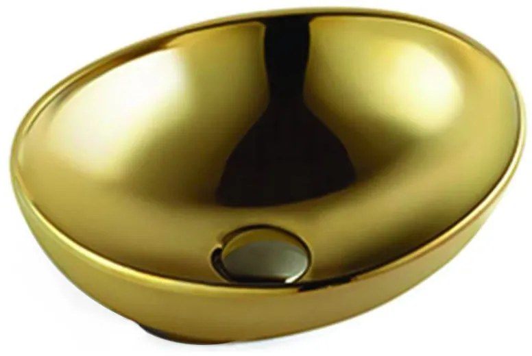 Mexen ELZA UMÝVADLO, 40x34 CM, ZLATÁ, 21014088