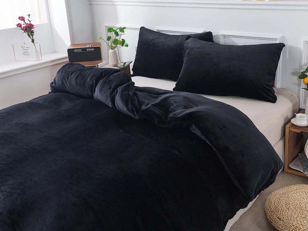 XPOSE® Mikroplyšové JORGA - čierne