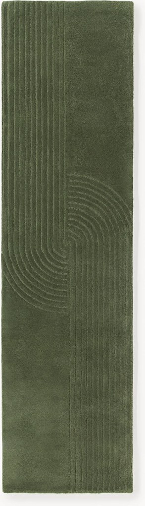 Ručne tuftovaný vlnený behúň Mason