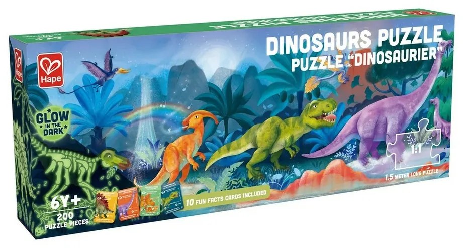 Hape Puzzle - Dinosaury, dĺžka 1,5 m