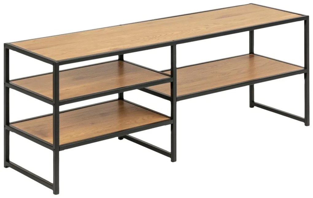 Actona TV stolík Seaford 120 - dub divoký / čierna