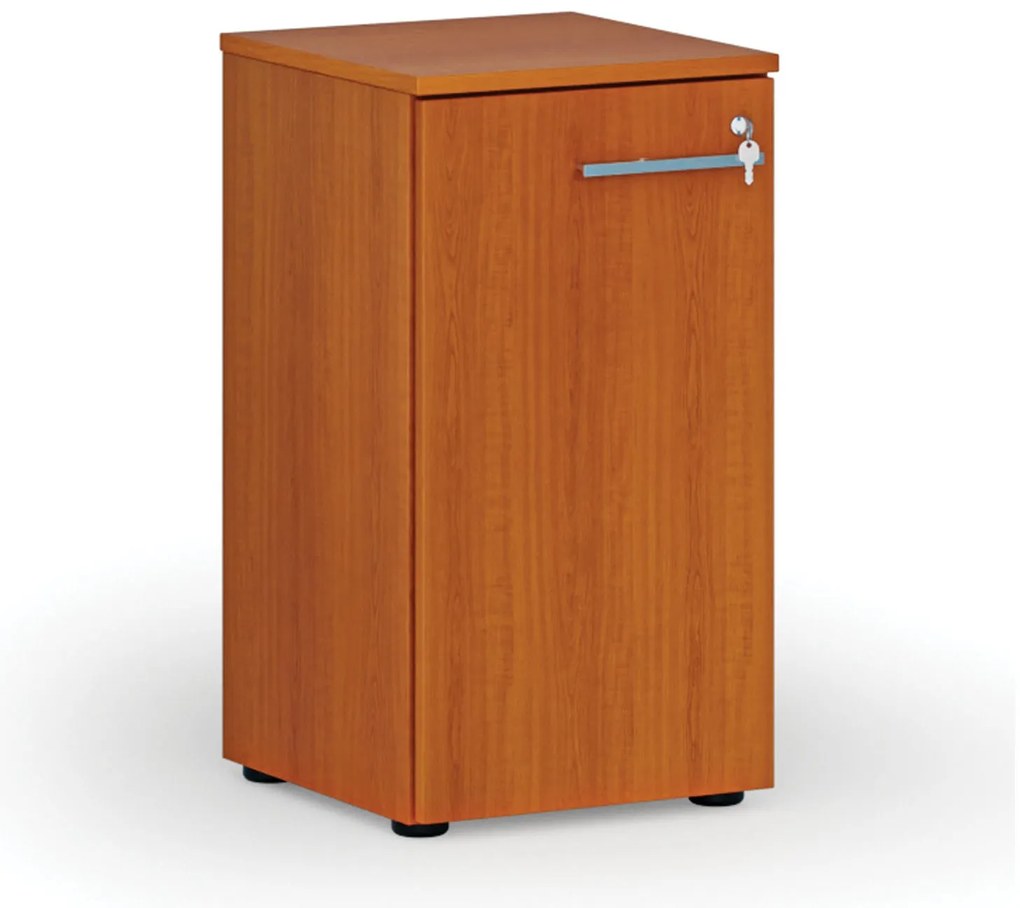 Nízka kancelárska skriňa s dverami PRIMO WOOD, 400 x 420 x 740 mm, čerešňa