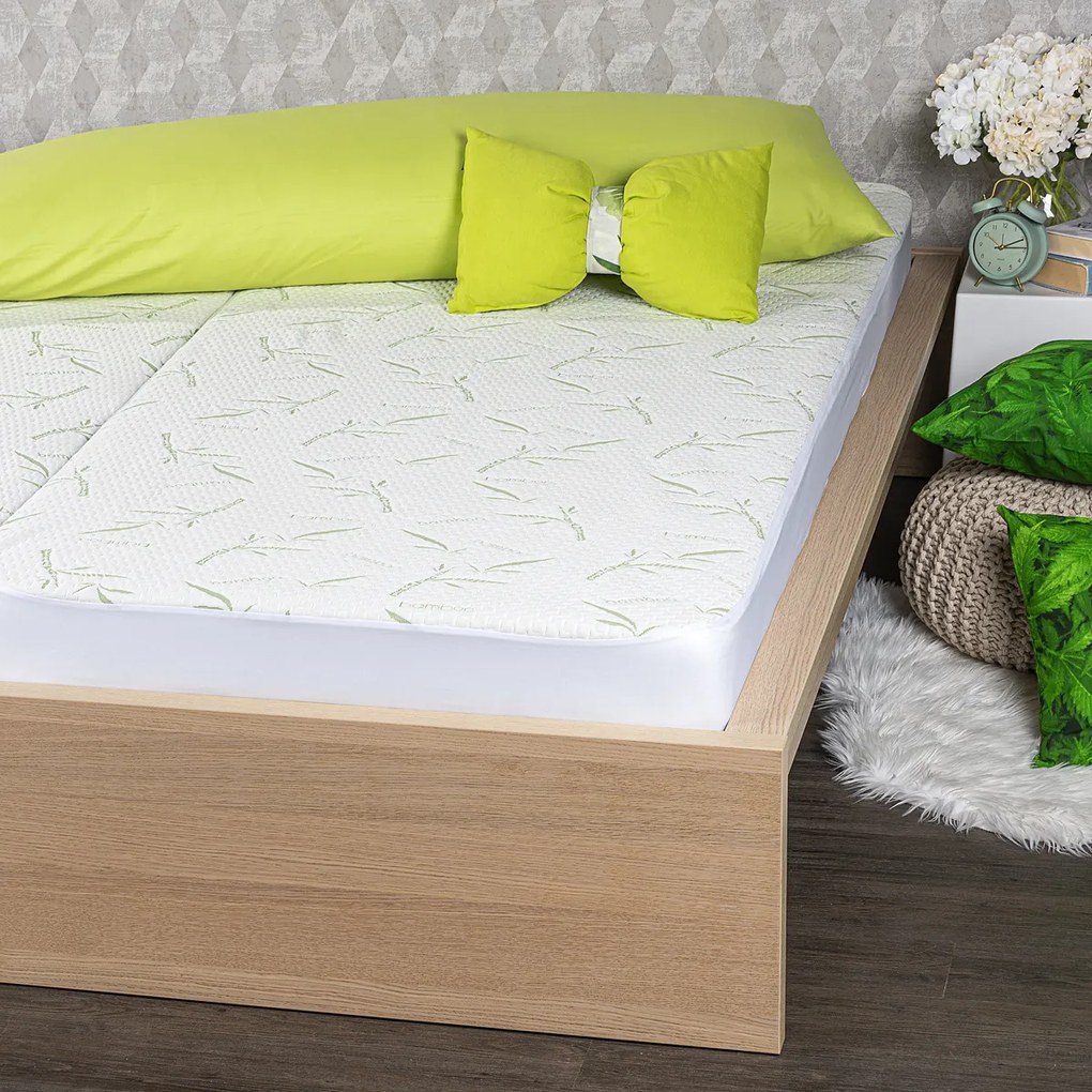 4Home Bamboo Chránič matraca s lemom, 90 x 200 cm + 30 cm, 90 x 200 cm