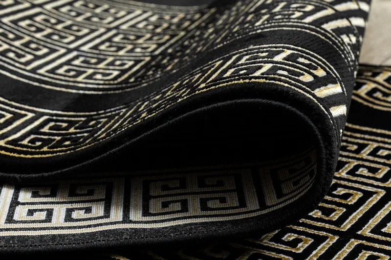 Dywany Łuszczów Behúň Gloss 6776 86 greek black/gold - 60x300 cm
