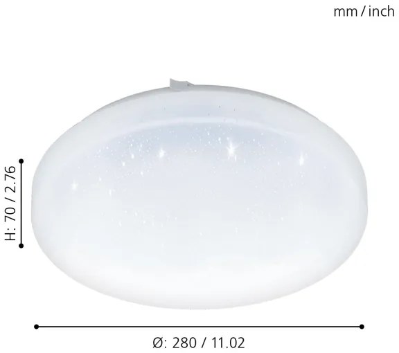 Eglo 97877 - LED Stropné svietidlo FRANIA-S LED/11,5W/230V