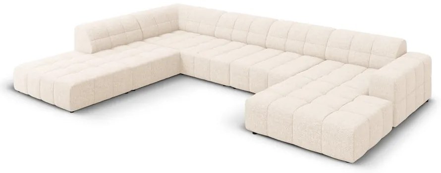 Krémová rohová pohovka (ľavý roh/do "U") Chicago – Cosmopolitan Design