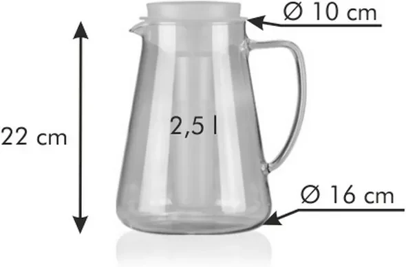 Tescoma Džbán s vylúhovaním a chladením Teo 2,5 l, červená