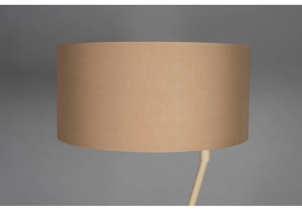 Svetlohnedá stojacia lampa s textilným tienidlom (výška 150 cm) Murphy – Dutchbone