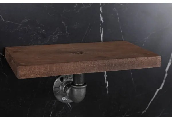 SADA 3x Nástenná polica BORURAF smrek/čierna