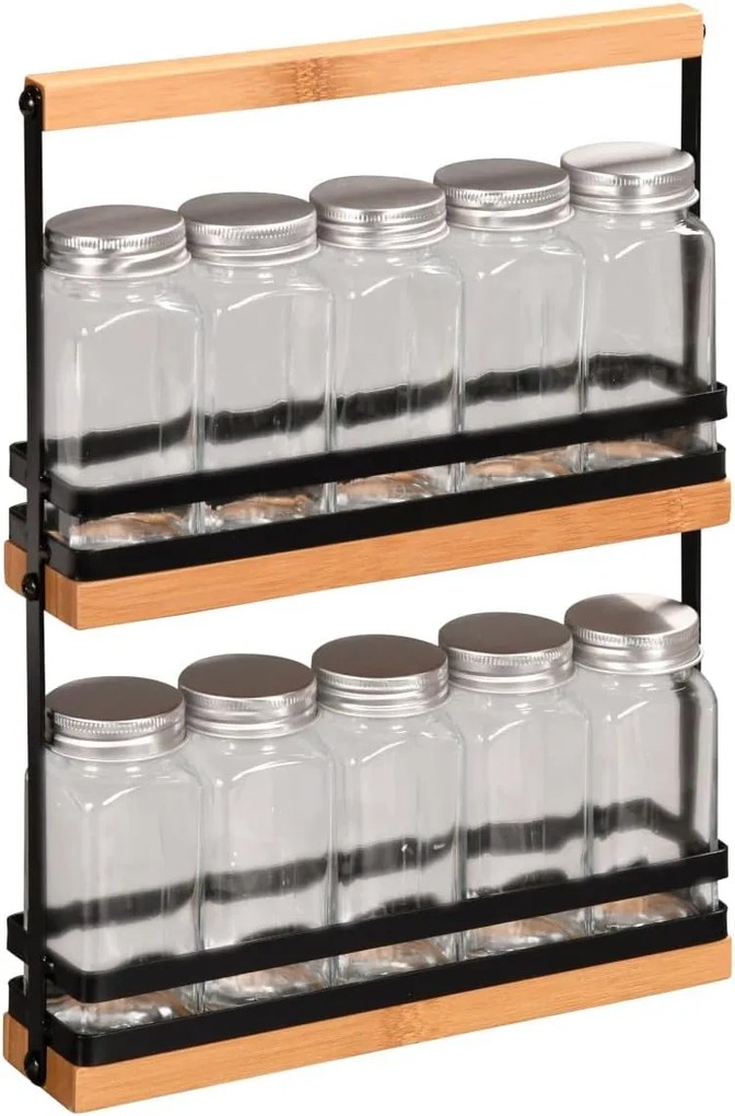 Kesper Súprava koreničiek 10ks v kovovom stojane 23 x 5,5 x 32 cm