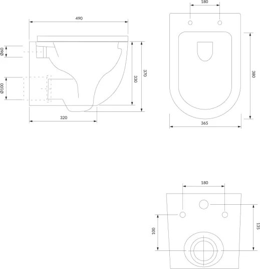 Závesné WC + WC sedátko OTTAWA + tlačidlo SIGMA + podomietkový modul + podložka